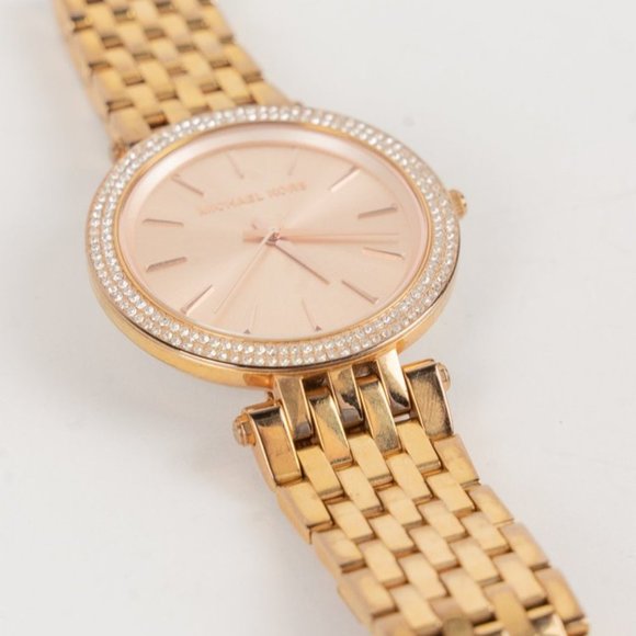 Michael Kors Rose Gold Pavé Bezel Watch - Picture 3 of 3